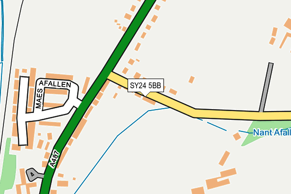 SY24 5BB map - OS OpenMap – Local (Ordnance Survey)