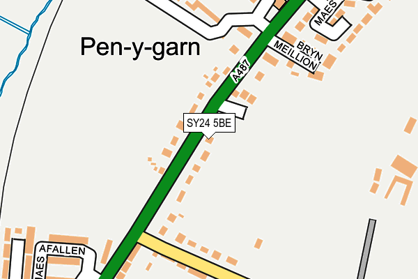 SY24 5BE map - OS OpenMap – Local (Ordnance Survey)