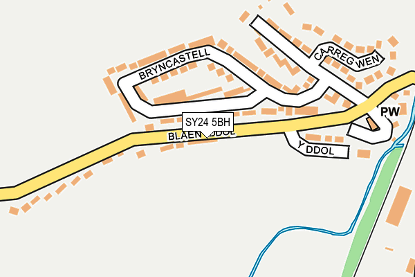 SY24 5BH map - OS OpenMap – Local (Ordnance Survey)