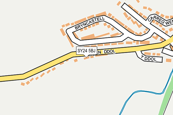 SY24 5BJ map - OS OpenMap – Local (Ordnance Survey)