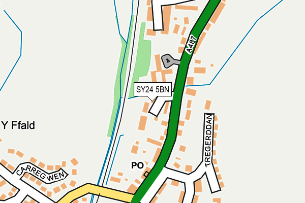 SY24 5BN map - OS OpenMap – Local (Ordnance Survey)