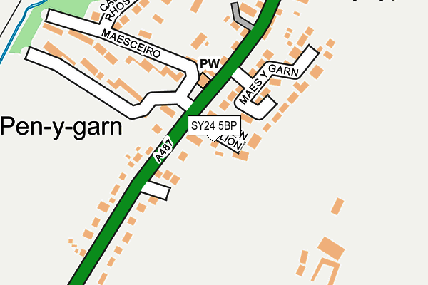 SY24 5BP map - OS OpenMap – Local (Ordnance Survey)