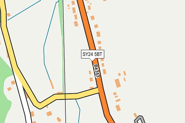 SY24 5BT map - OS OpenMap – Local (Ordnance Survey)