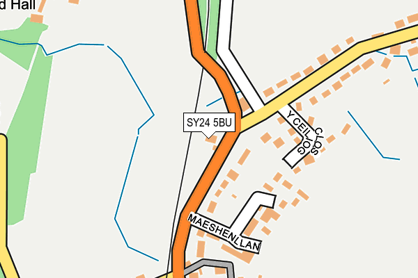 SY24 5BU map - OS OpenMap – Local (Ordnance Survey)