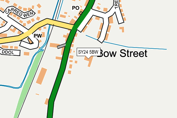 SY24 5BW map - OS OpenMap – Local (Ordnance Survey)