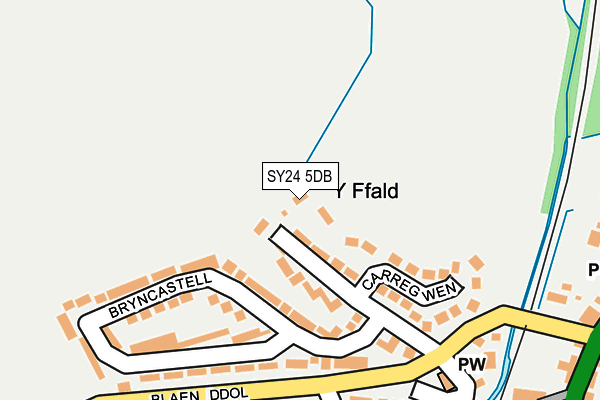 SY24 5DB map - OS OpenMap – Local (Ordnance Survey)