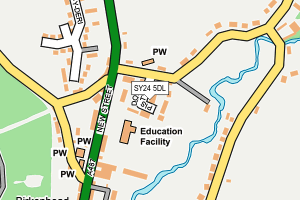 SY24 5DL map - OS OpenMap – Local (Ordnance Survey)