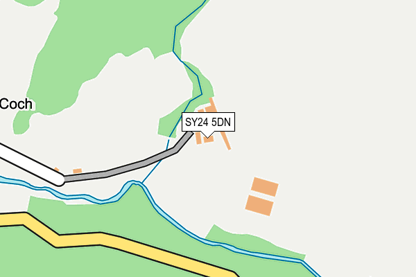 SY24 5DN map - OS OpenMap – Local (Ordnance Survey)