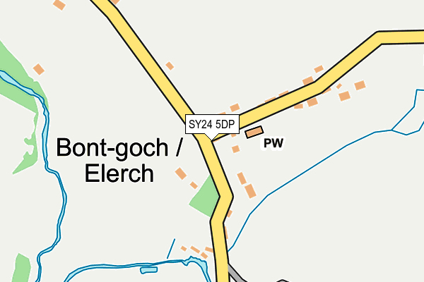 SY24 5DP map - OS OpenMap – Local (Ordnance Survey)