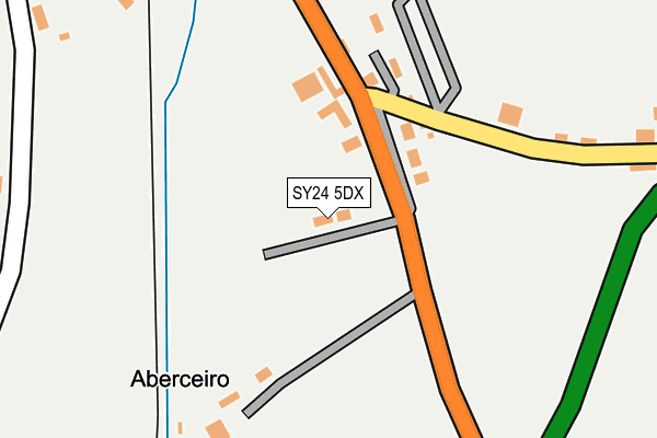 SY24 5DX map - OS OpenMap – Local (Ordnance Survey)