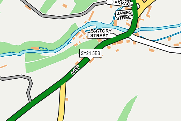SY24 5EB map - OS OpenMap – Local (Ordnance Survey)