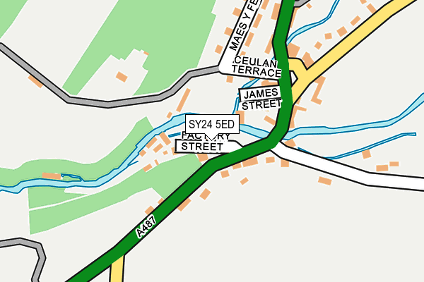 SY24 5ED map - OS OpenMap – Local (Ordnance Survey)