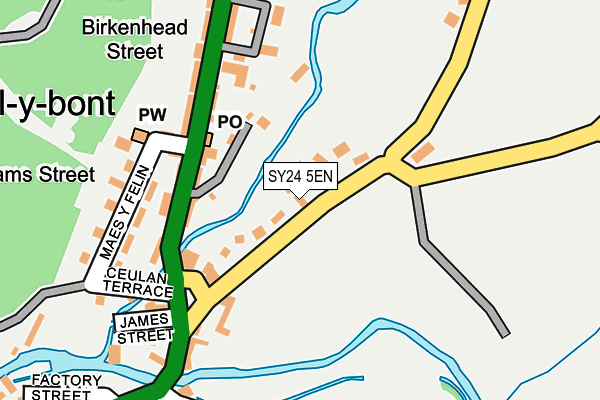SY24 5EN map - OS OpenMap – Local (Ordnance Survey)
