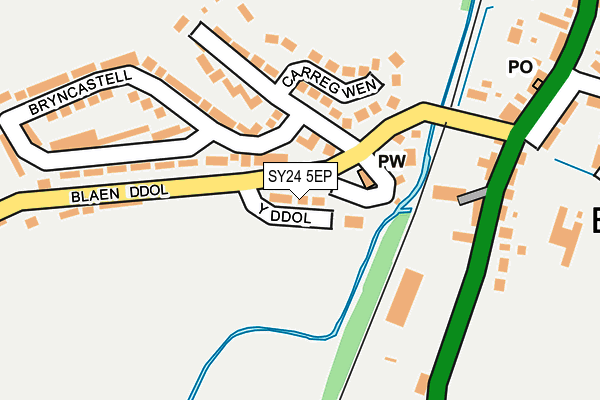 SY24 5EP map - OS OpenMap – Local (Ordnance Survey)