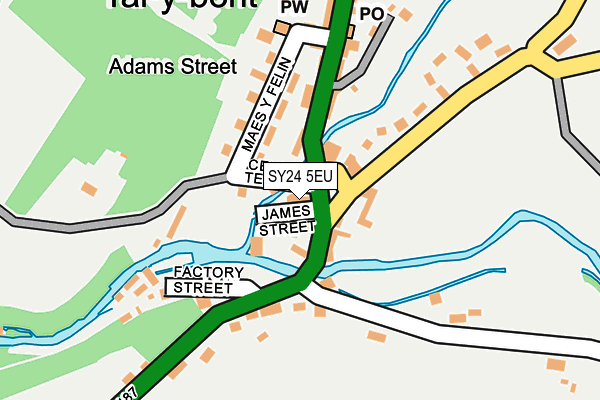 SY24 5EU map - OS OpenMap – Local (Ordnance Survey)