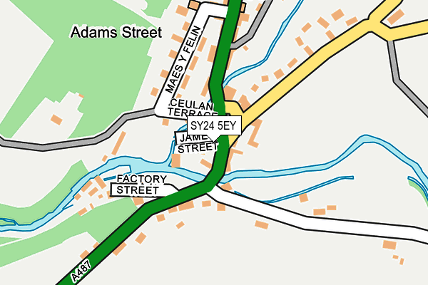 SY24 5EY map - OS OpenMap – Local (Ordnance Survey)