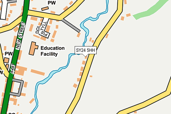 SY24 5HH map - OS OpenMap – Local (Ordnance Survey)