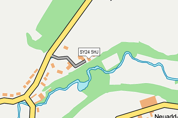 SY24 5HJ map - OS OpenMap – Local (Ordnance Survey)