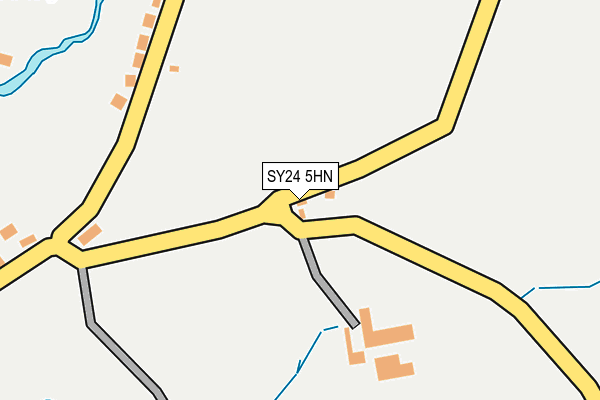 SY24 5HN map - OS OpenMap – Local (Ordnance Survey)
