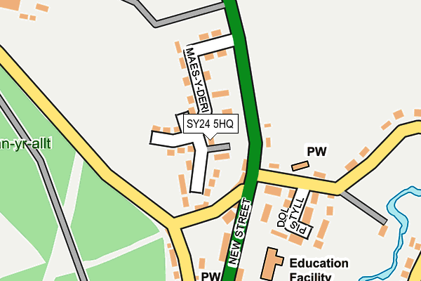 SY24 5HQ map - OS OpenMap – Local (Ordnance Survey)