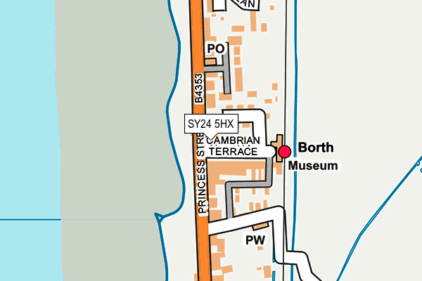 SY24 5HX map - OS OpenMap – Local (Ordnance Survey)
