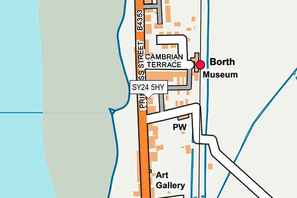SY24 5HY map - OS OpenMap – Local (Ordnance Survey)