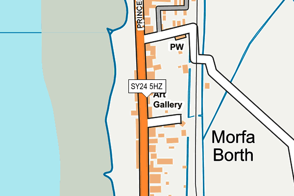 SY24 5HZ map - OS OpenMap – Local (Ordnance Survey)