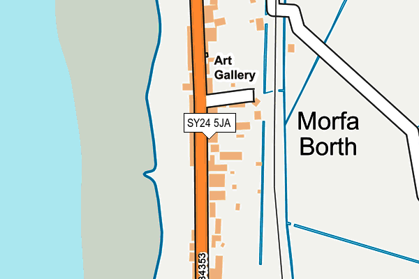 SY24 5JA map - OS OpenMap – Local (Ordnance Survey)