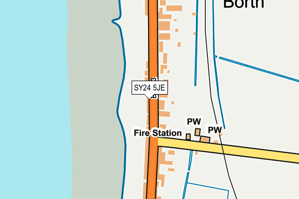 SY24 5JE map - OS OpenMap – Local (Ordnance Survey)