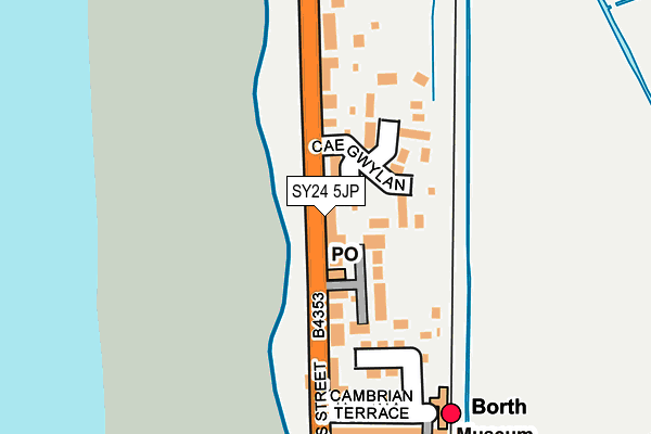 SY24 5JP map - OS OpenMap – Local (Ordnance Survey)