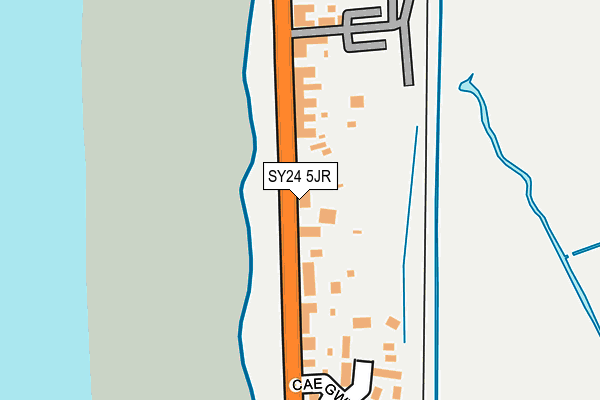 SY24 5JR map - OS OpenMap – Local (Ordnance Survey)