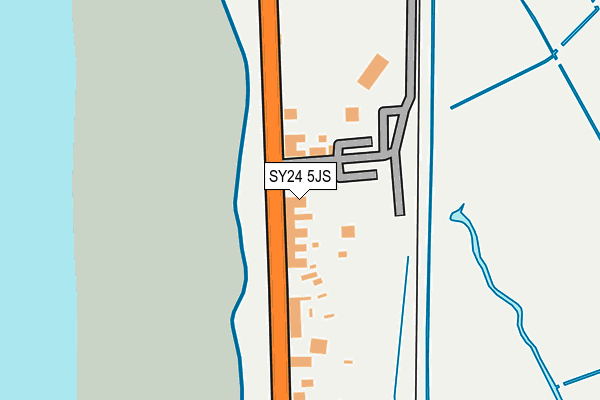 SY24 5JS map - OS OpenMap – Local (Ordnance Survey)