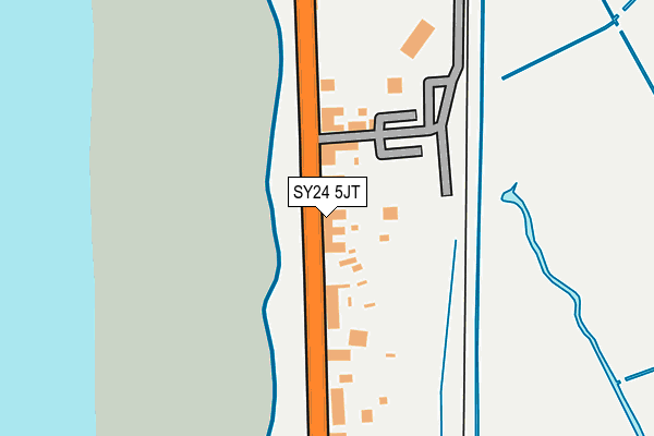 SY24 5JT map - OS OpenMap – Local (Ordnance Survey)