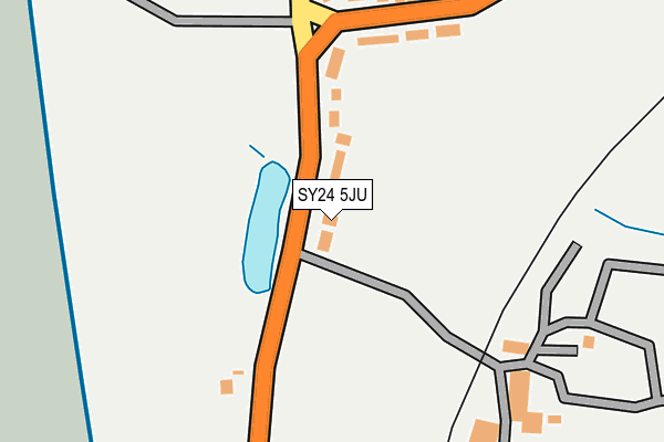 SY24 5JU map - OS OpenMap – Local (Ordnance Survey)