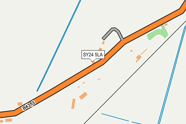 SY24 5LA map - OS OpenMap – Local (Ordnance Survey)