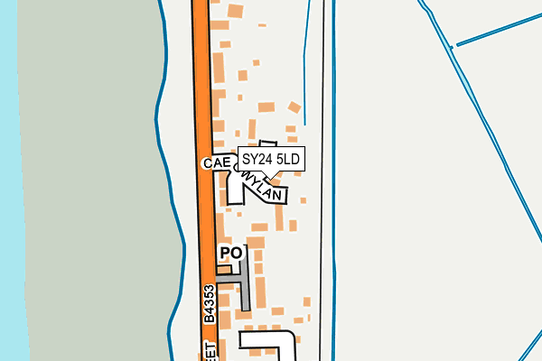 SY24 5LD map - OS OpenMap – Local (Ordnance Survey)