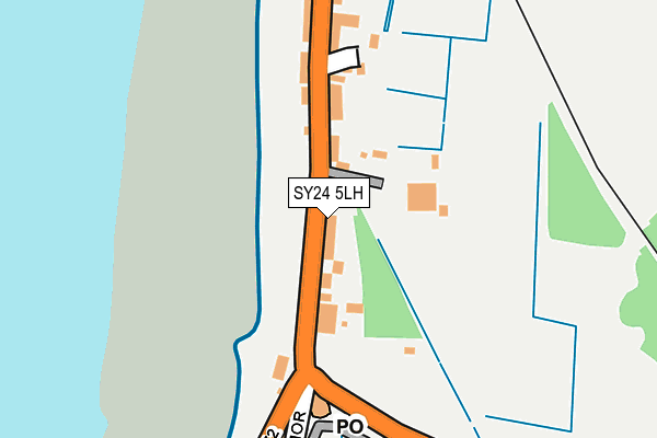 SY24 5LH map - OS OpenMap – Local (Ordnance Survey)