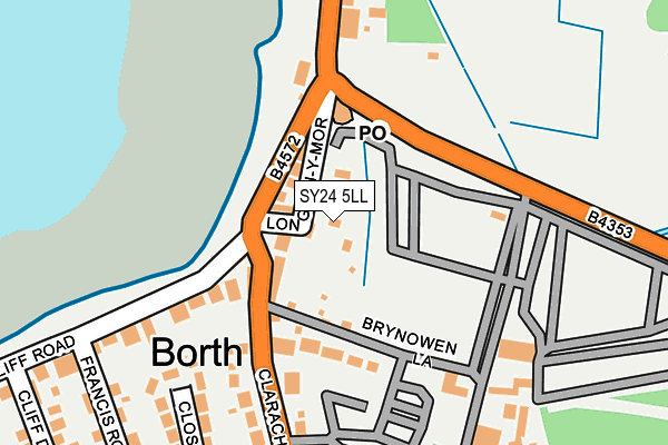 SY24 5LL map - OS OpenMap – Local (Ordnance Survey)