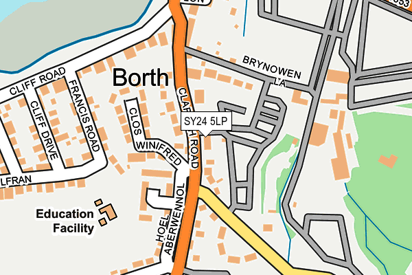 SY24 5LP map - OS OpenMap – Local (Ordnance Survey)