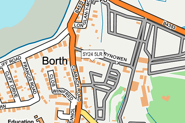 SY24 5LR map - OS OpenMap – Local (Ordnance Survey)