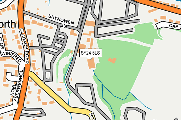 SY24 5LS map - OS OpenMap – Local (Ordnance Survey)