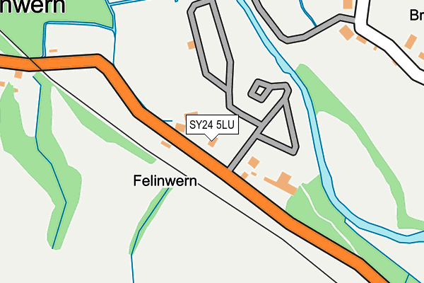 SY24 5LU map - OS OpenMap – Local (Ordnance Survey)