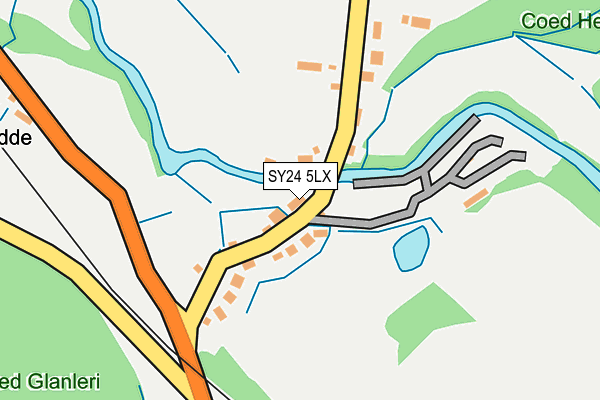 SY24 5LX map - OS OpenMap – Local (Ordnance Survey)
