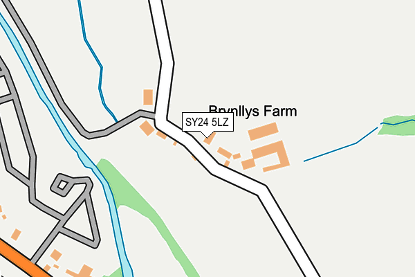 SY24 5LZ map - OS OpenMap – Local (Ordnance Survey)