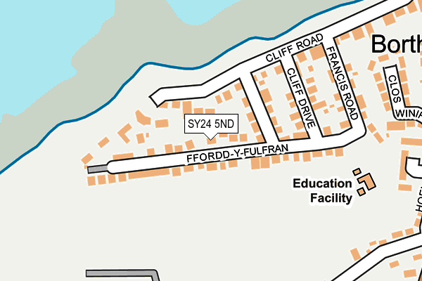 SY24 5ND map - OS OpenMap – Local (Ordnance Survey)