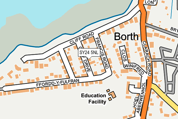 SY24 5NL map - OS OpenMap – Local (Ordnance Survey)