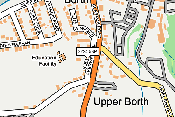 SY24 5NP map - OS OpenMap – Local (Ordnance Survey)