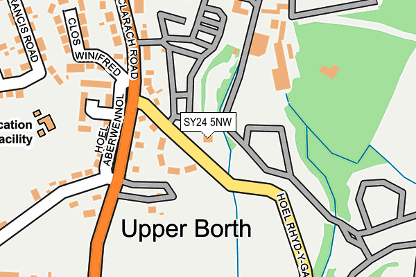 SY24 5NW map - OS OpenMap – Local (Ordnance Survey)