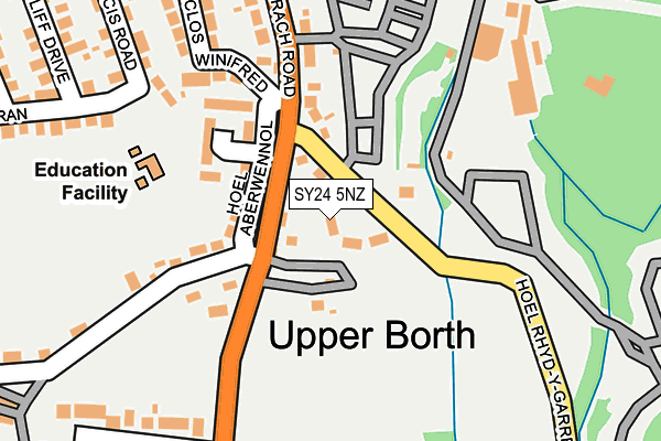 SY24 5NZ map - OS OpenMap – Local (Ordnance Survey)