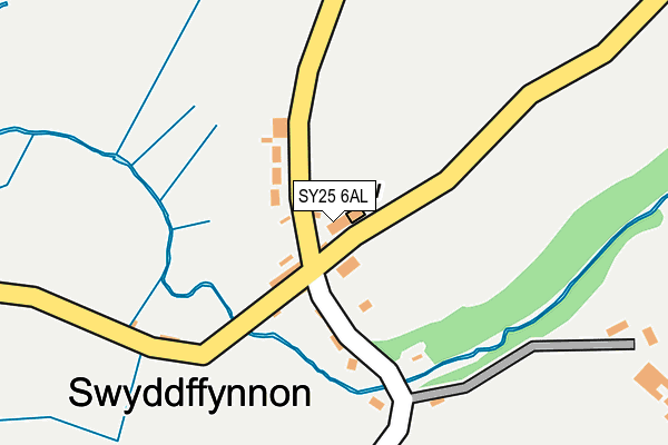 SY25 6AL map - OS OpenMap – Local (Ordnance Survey)